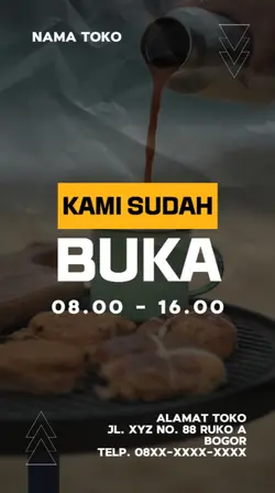 kami sudah buka