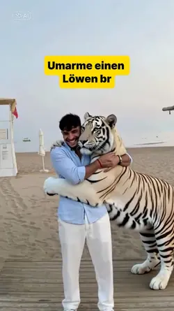 Umarme einen Löwen 