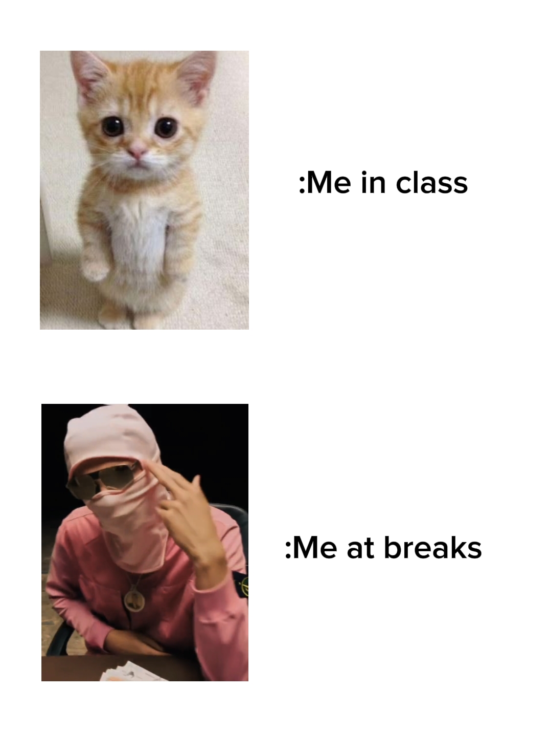 Moi à l'école meme
