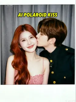 POLAROID KISS COUPLE