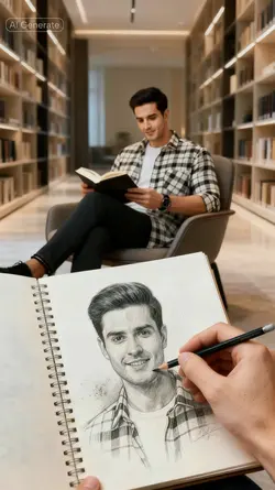 Drawn in Library