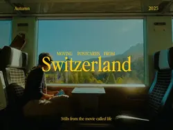 Moving postcard from