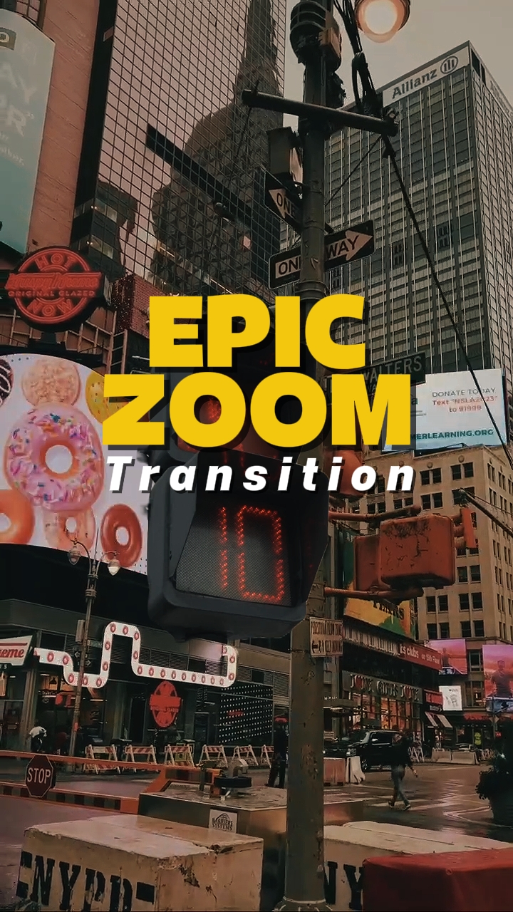Epischer Zoom-Übergang