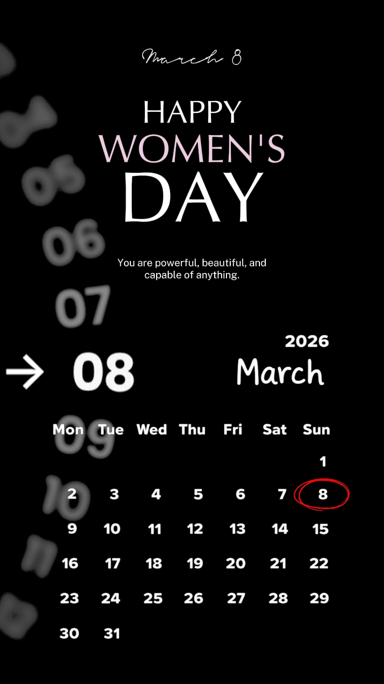 Feliz dia da mulher