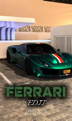 Green Ferrari edit 