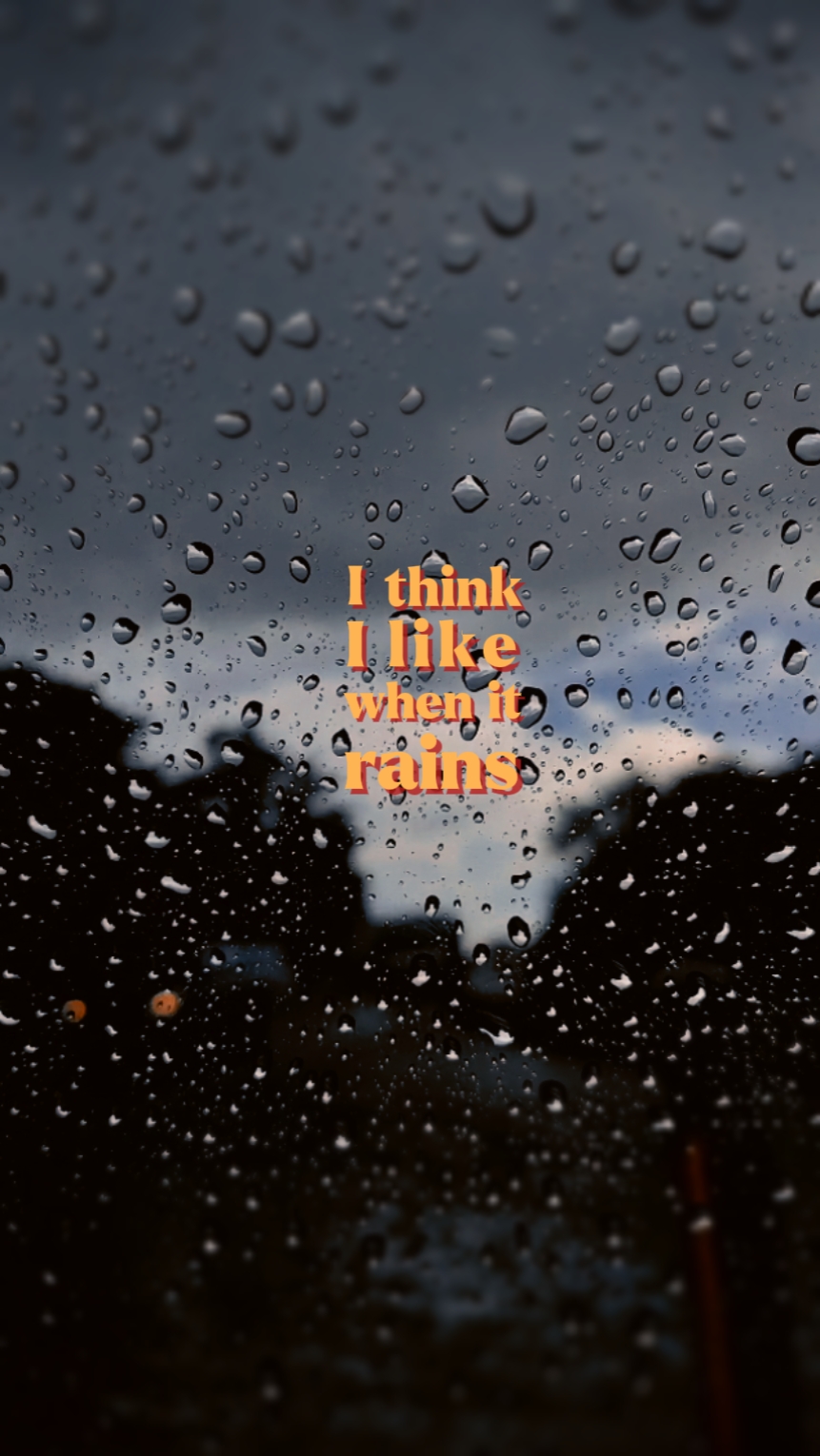 Me gusta cuando llueve