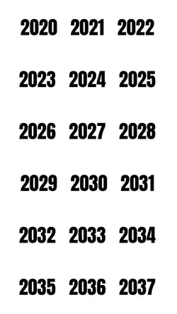 2020 - 2037 
