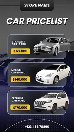 CAR PRICELIST