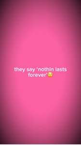forever….