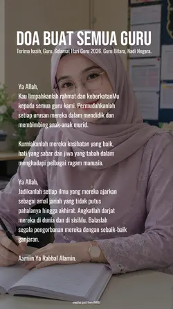 Doa buat Guru