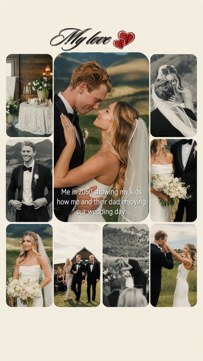 enjoying our wedding