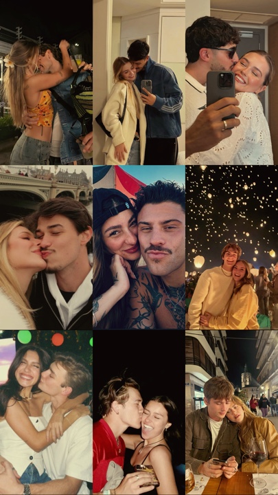 Collage de pareja 
