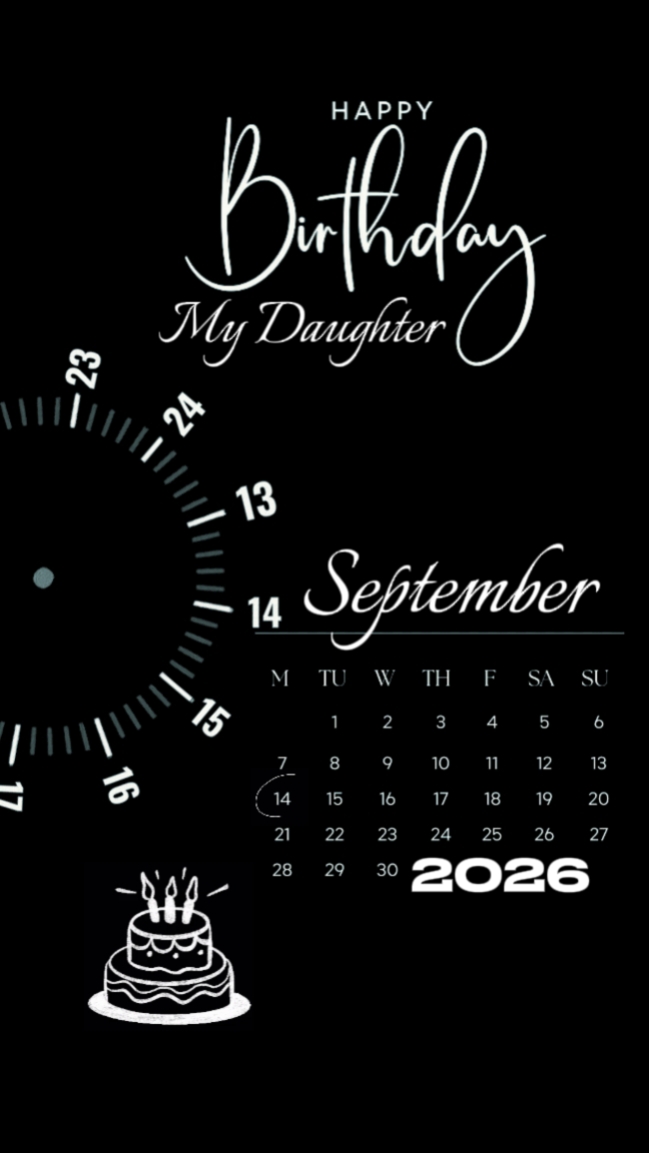 hbd my daughter, 14