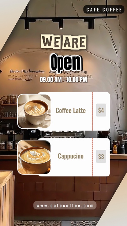 we are open cafe