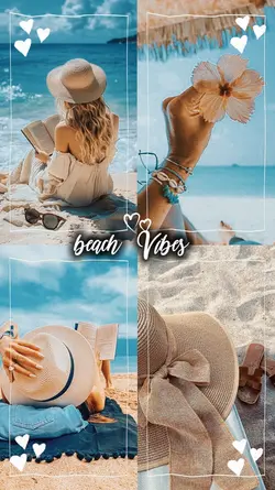 beach vibes collage 