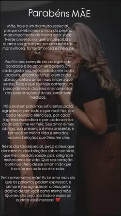 Parabéns MÃE
