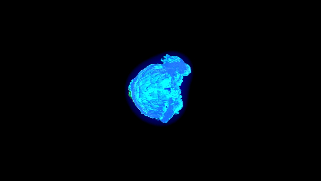 api biru