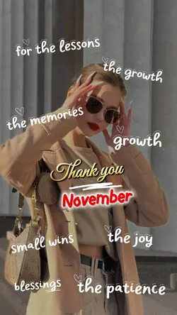 Thank you November