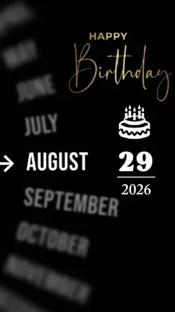 BIRTHDAY 29 AUGUST
