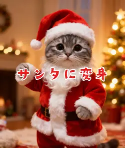 サンタに変身