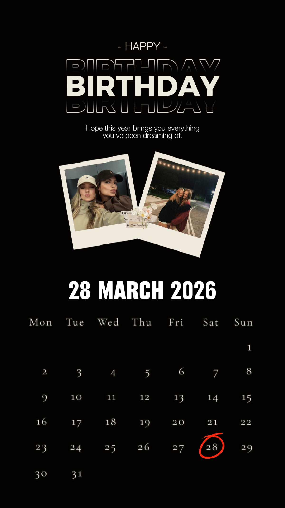 ULANG TAHUN 28 MARET