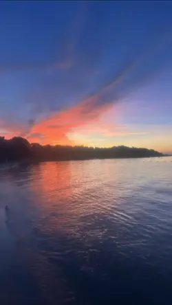 The relaxing sunrise