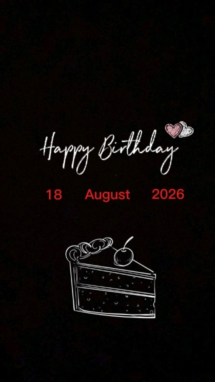 HBD 18 AUGUST 