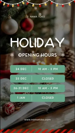 holiday open hours
