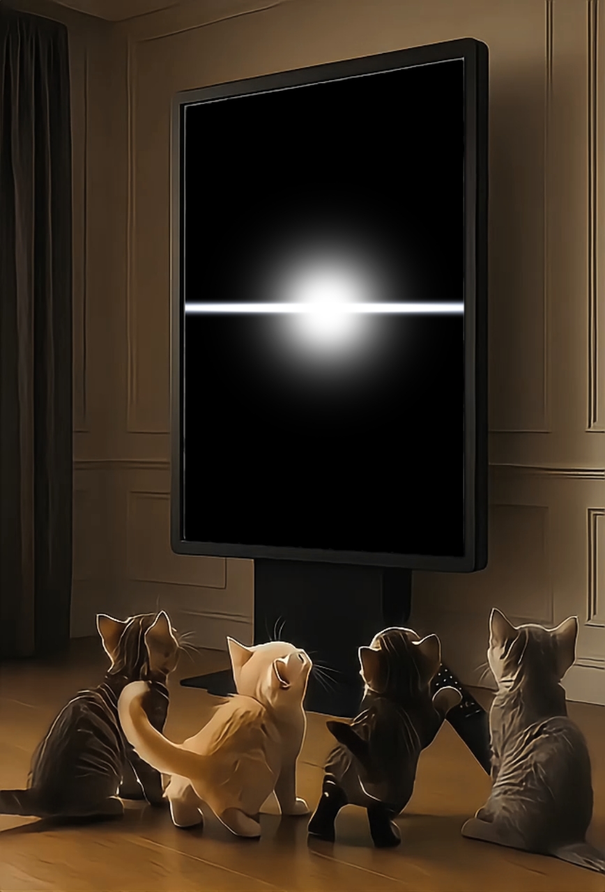 Chat allume la télé