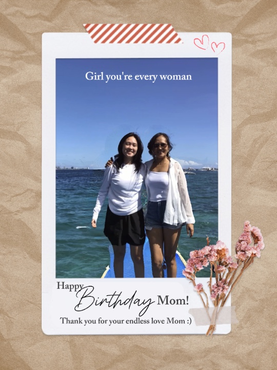 Feliz aniversário mãe!