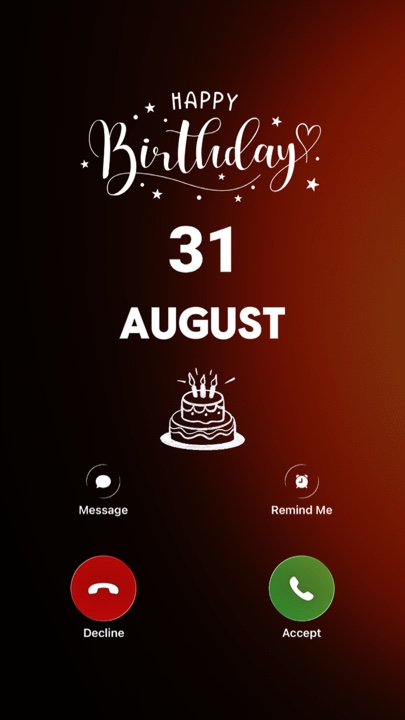 ANNIVERSAIRE 31 AOUT