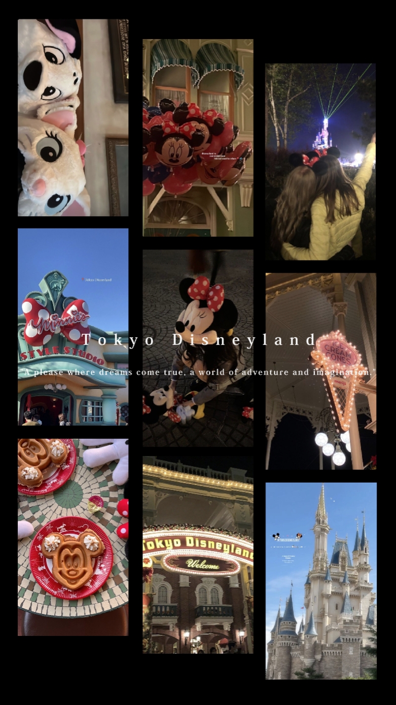 ディズニーなどの思い出投稿に！