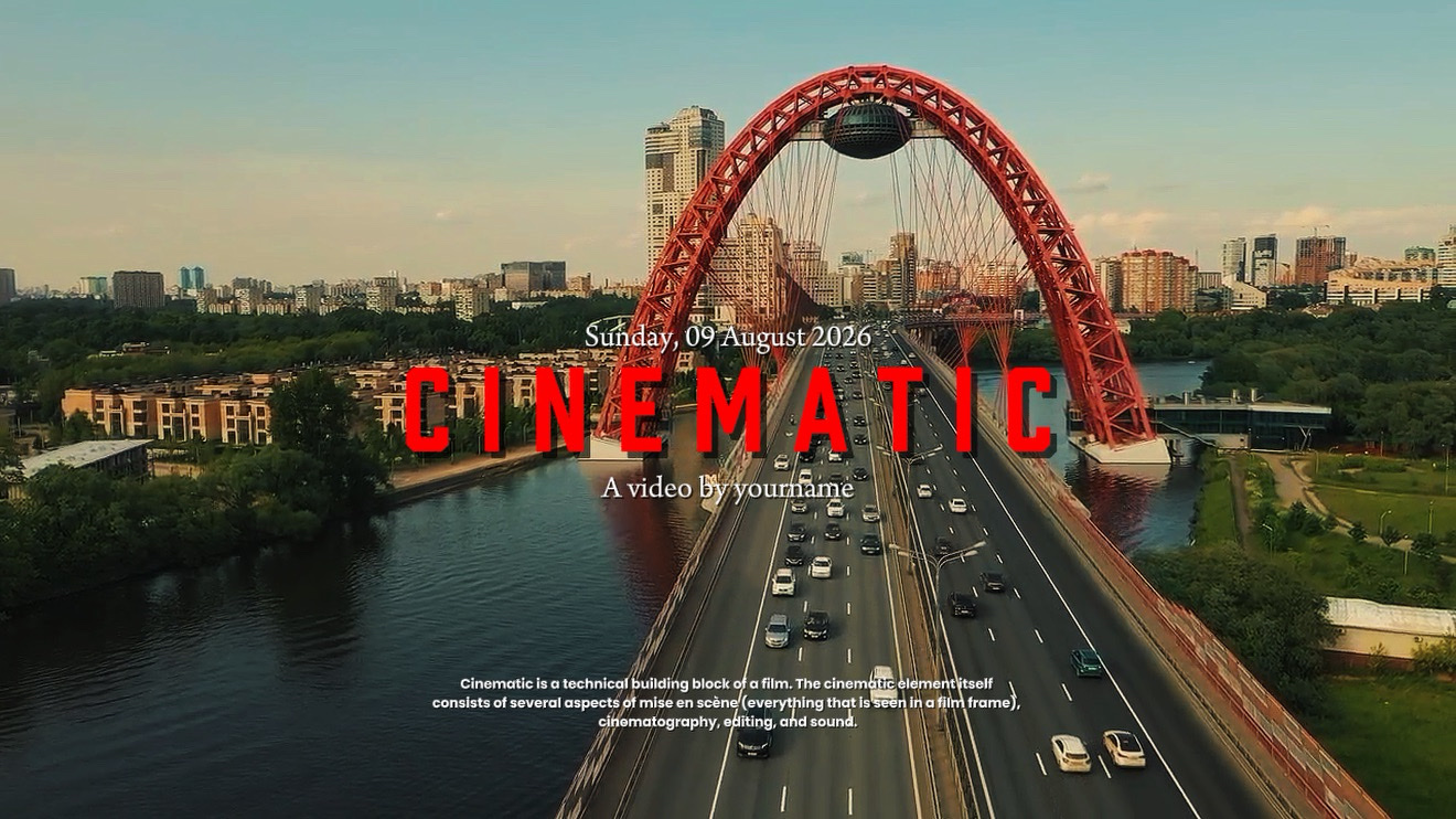 Cinematic vlog