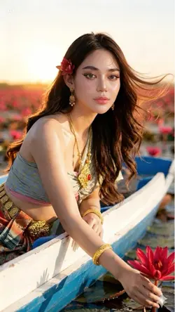 Aiรูปเก็บเก็บดอกบัว