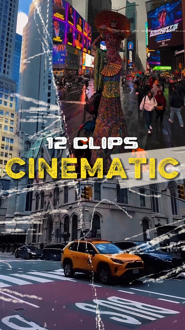 12 clipes cinematográficos 