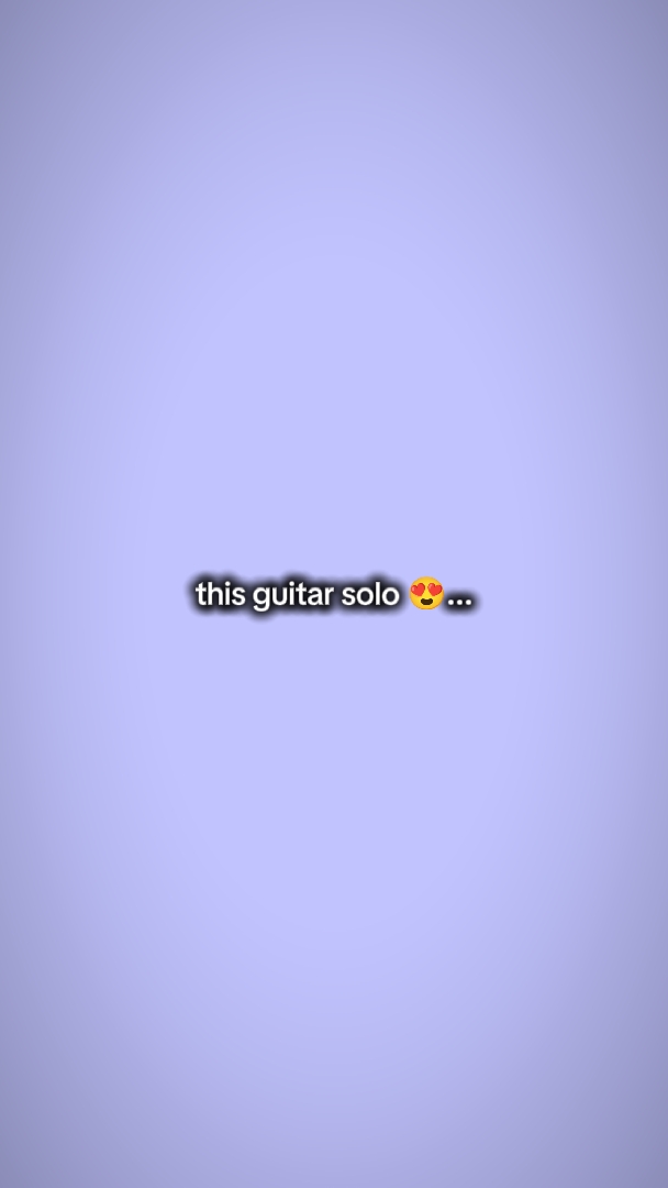 Este solo de guitarra