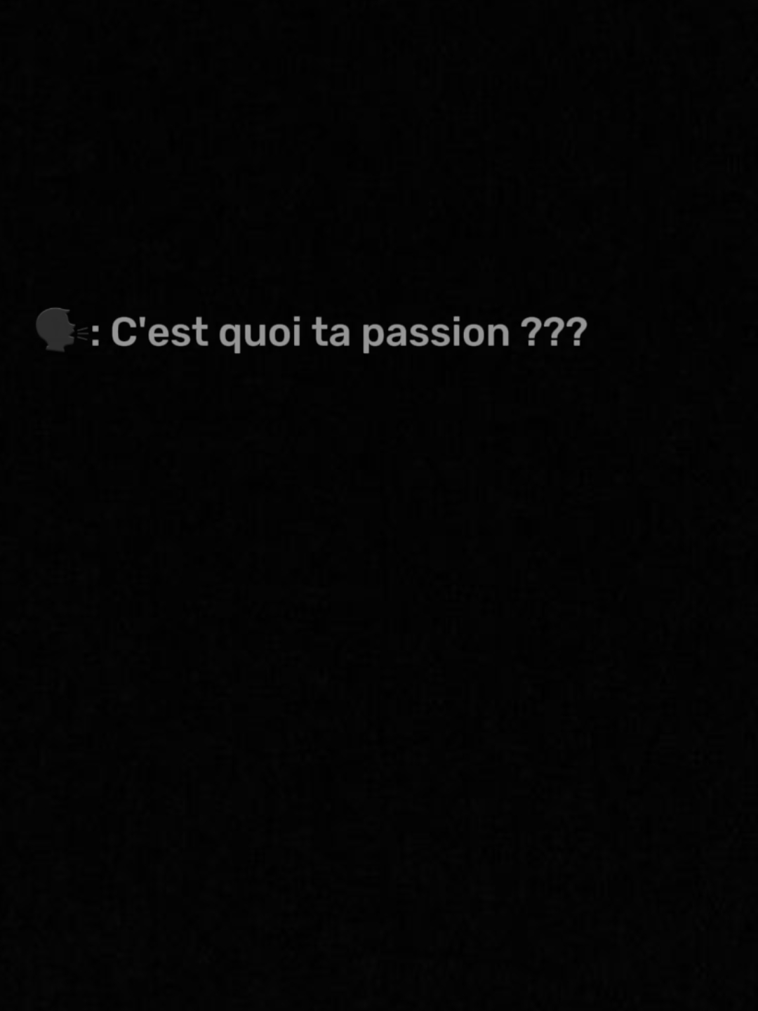 Ma passion