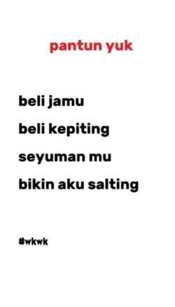 pantun yuk