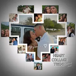 Heart collage trend