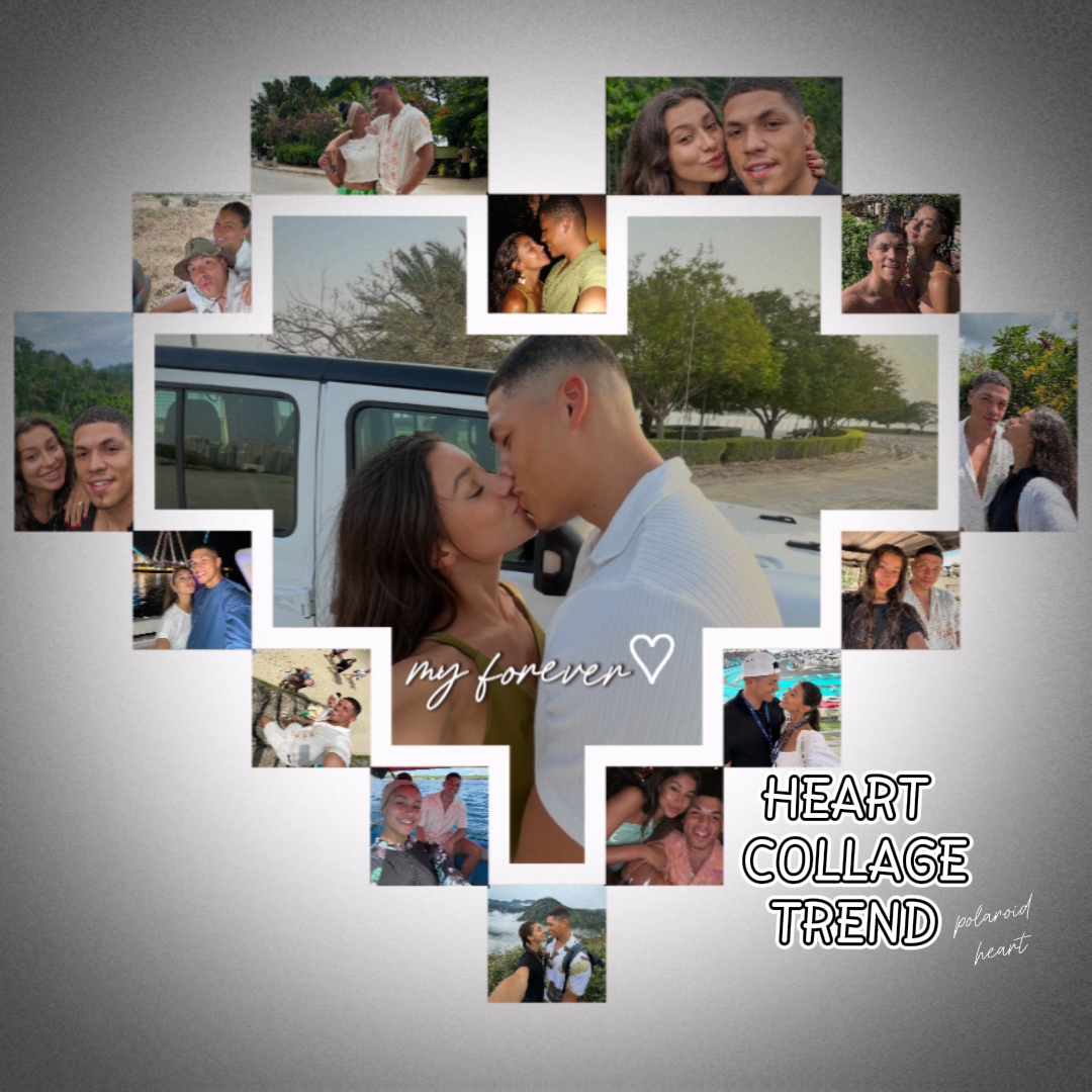 Heart collage trend