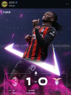 Ac milan win 1-0 ❤️🖤