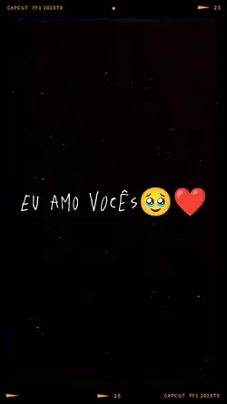 eu amo vocês 