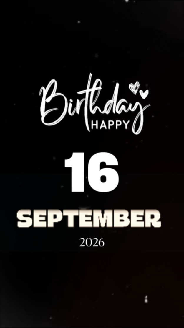 HBD 16 SEPTEMBER