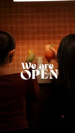 We are open drink