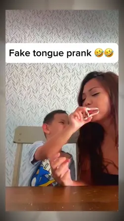 fake tongue prank