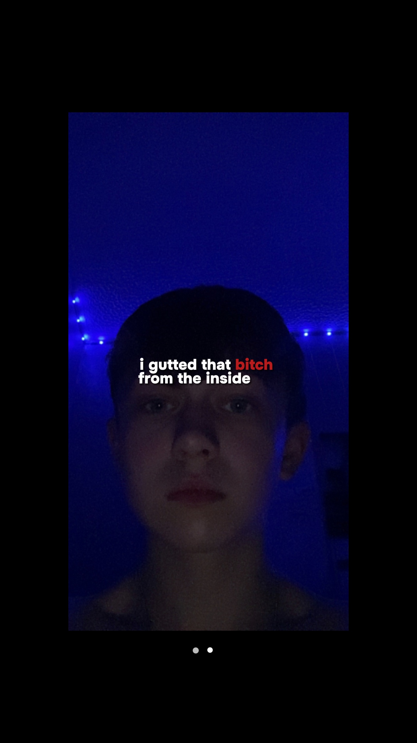 never going back.