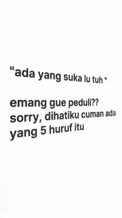 ADA YG SUKA LU TUH