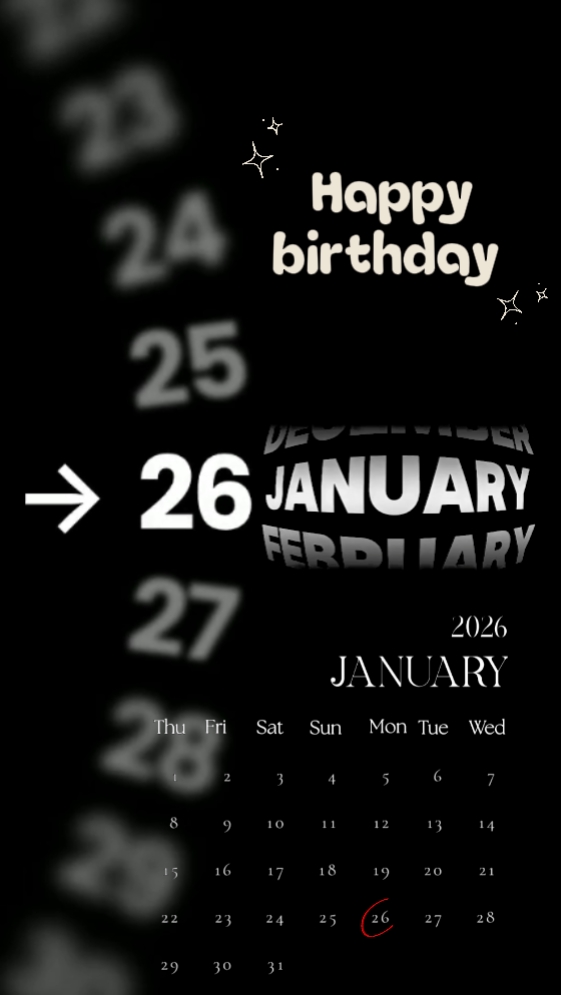 hbd 26 January 2026