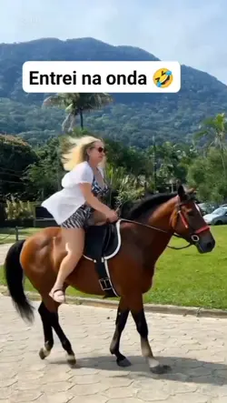 Montando no cavalo 
