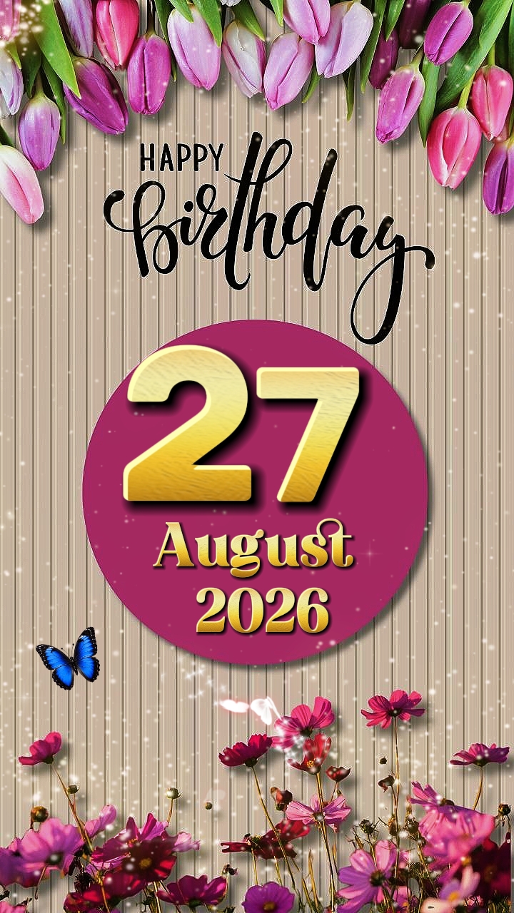 HBD 27 August 2026